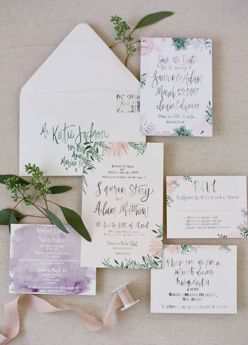 Wedding invitation wording etiquette: See more hand drawn wedding invitations by Shannon Kirsten Studio