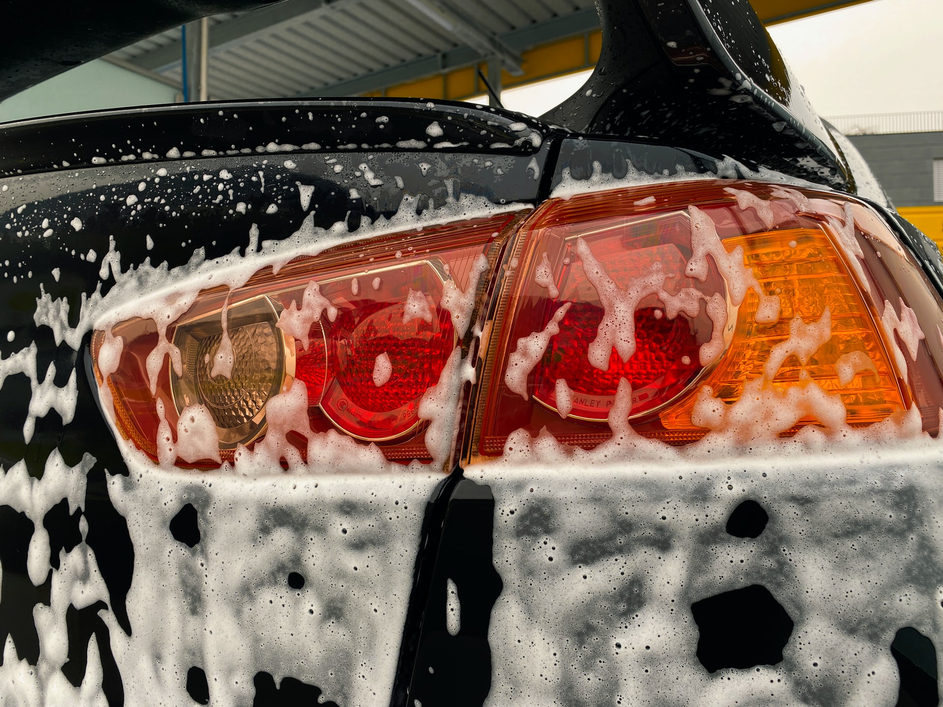 car being washed