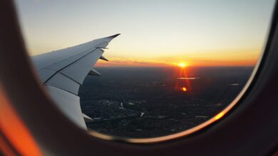 Picture looking out the window of an airplane 1024x576
