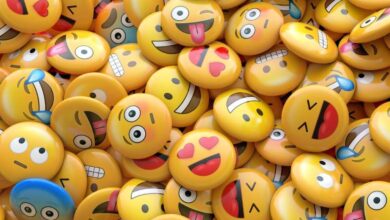 CC blog emoji reactions 3d rendering bunch emojis with faces representing different emotions 100KB